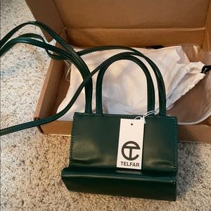 BRAND NEW TELFAR SMALL SHOPPER BAG IN GREEN